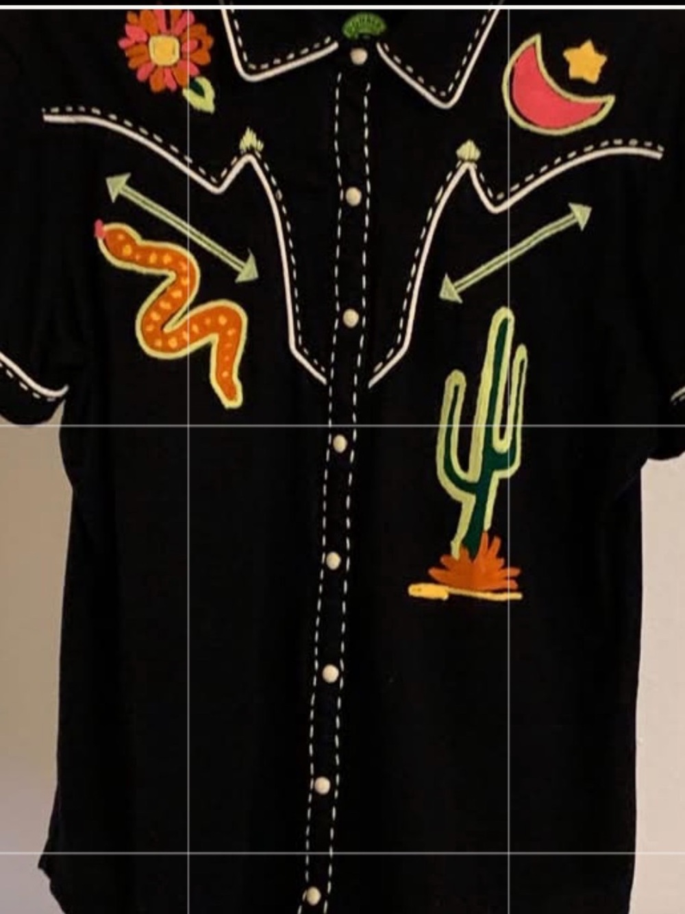 Double D Ranch Rattlesnake Ravine pearl snap jacket top cactus coyote RTL $395 L - Picture 5 of 7